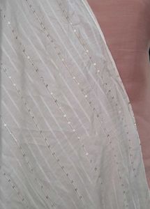 White Sequin Stole