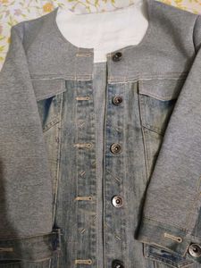 Denim &amp; Knit Jacket