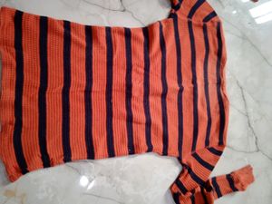 orange pretty top.