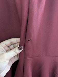 Korean Maroon Dress