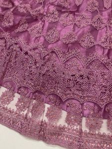 Mauve Embroidered Lehenga Choli Set