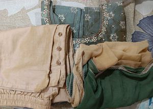 Kurta Pant Set With Dupatta