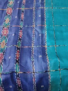 Elegant Blue Saree &amp; Blouse