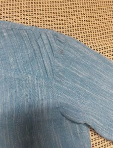 Blue Button Down Kurta