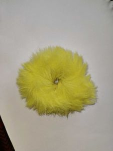 Fluffy Yellow Scrunchie