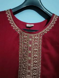 Elegant Maroon Kurta