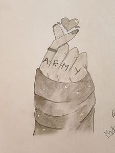 BTS ARMY HAND DRAWING