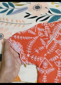 Floral Machine Detail Top