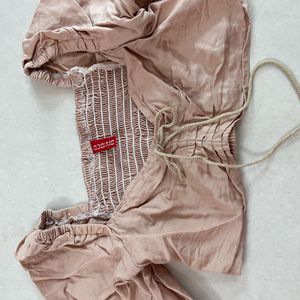 Cute Beige blouse top