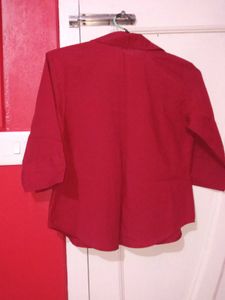 Red 3/4 Sleeve Shirt