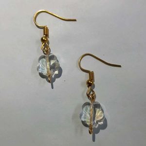 Handmade Crystal Flower Earrings