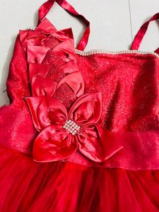 Elegant Coral Party Dress