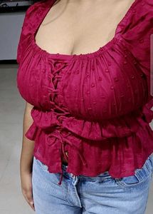Red Crop Top