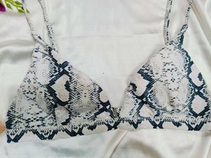 Snakeskin Print Bralette