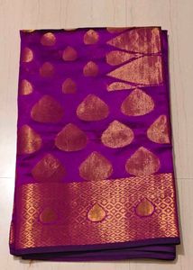 Purple &amp; Gold Saree