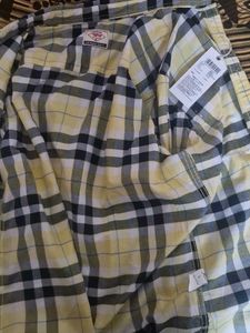 Plaid Shirt - Yellow, Black & White