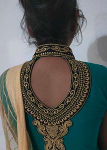 Elegant Teal Embroidered Anarkali