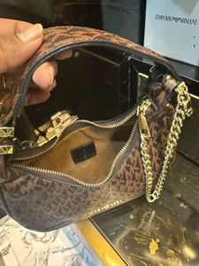 Michael Kors Copy Brown Black Sling Bag