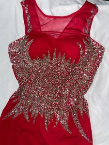 Red Cocktail Gown