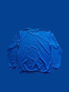 Men&#39;s Dark Blue Round Neck Sweatshirt