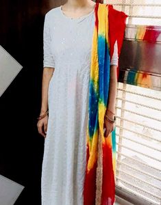 Anarkali Kurti With Dupatta