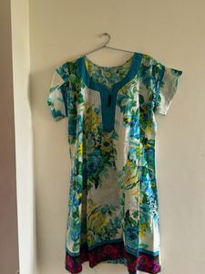 Floral Print Anarkali Kurta