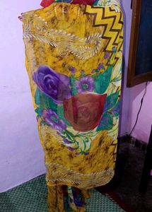 Floral Print Saree
