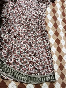 Fabindia Women Printed Cotton Anarkali Kurta