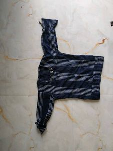 Striped Navy Blue Shirt