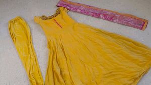 Yellow Anarkali Kurta