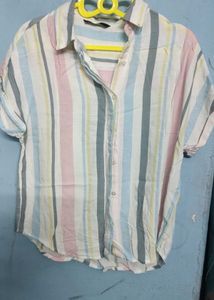Striped Shirt Top