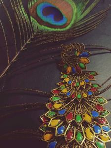 Peacock Feather Earrings