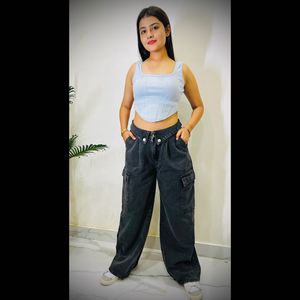 Savana Viral Front Button Jeans