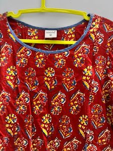 Girls Red Printed Kurti /Maternity wear