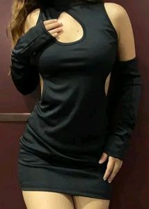 Insta Trendy Black Dress