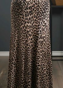 Leopard Print Maxi Skirt