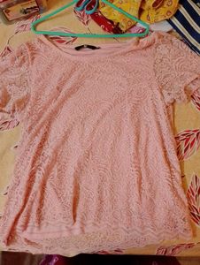 Pink Lace Top