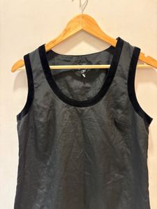 Elegant Velvet Trim  Top