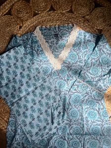 Floral Print Kurta Set