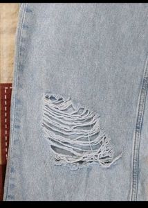 Ripped Wide Leg Jeans