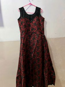 Ethenic Gown Blood Red