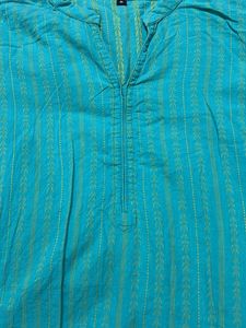 Torquise-Green Tunic Top