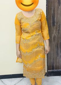 Yellow Heavy Kurta Set