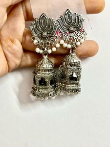 Beautiful Traditional Oxidized Jhumka Earrings🌸