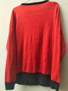 Orange Black Sweater