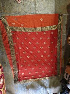 Elegant Orange Saree