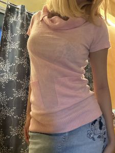 Cute Pink Knit Top