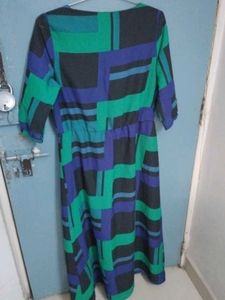 Fashionable A Line Maxi Western Dress