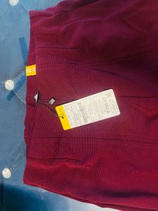 Maroon Flarred Pants