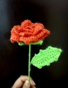 ✨ Elegant Handmade Crochet Rose🌹